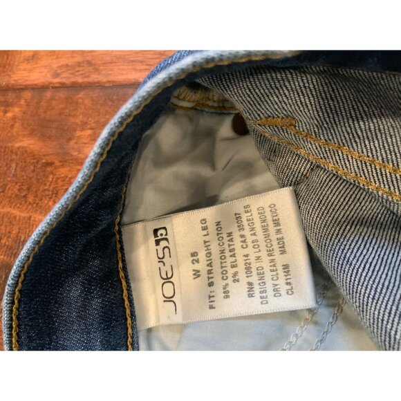 Joe's Blue Medium Wash Straight Leg Fit, Size 25 - Picture 7 of 8